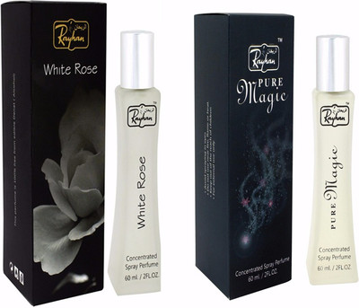 

Rayhan Enterprise WHITE ROSE AND PURE MAGIC Eau de Parfum - 60 ml(For Men & Women)