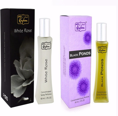 

Rayhan Enterprise WHITE ROSE AND BLACK PONDS Eau de Parfum - 60 ml(For Men & Women)