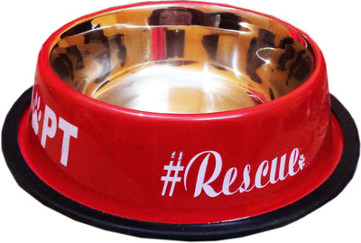

Petshop7 Round Stainless Steel Pet Bowl(950 ml Red)