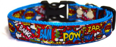 

That Dog In Tuxedo Comic Strip Dog Everyday Collar(Medium, blue)