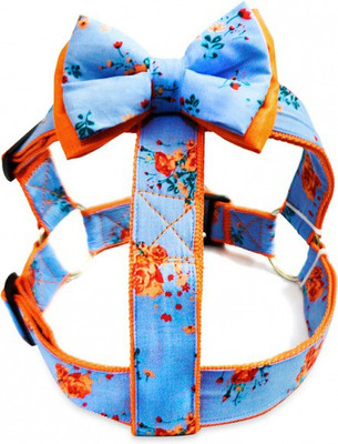 

That Dog In Tuxedo Wild Flower Dog Buckle Harness(Medium, orange)