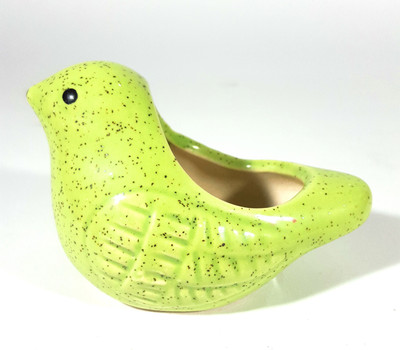 

CROCKTO Ceramic Green Bird Handmade Bonsai Succuulent Planter Plant Container Set(Ceramic)