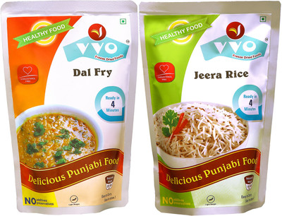

VVO Ready to eat Freeze Dried Punjabi Dal Fry & Jeera Rice (Combo of 2) 110 g