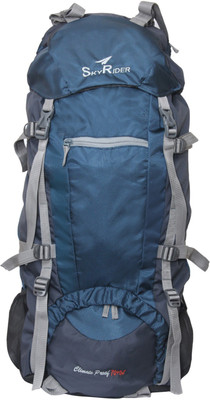 

SkyRider CLIMATE PROOF 75 lTR Rucksack - 75 L(Blue, Black), Black;blue