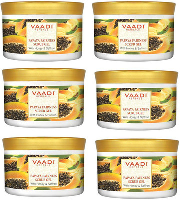

vaadi herbal Vaadiherbal papaya scrub gel 30g pack of 6 Scrub(30 ml)