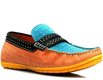 

Hitz Multicolor Leather Casual Loafer Loafers For Men(Multicolor, Multi