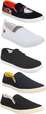 

Chevit Combo Pack of 5 Casual (Loafers & Sneakers) Casuals For Men(Multicolor