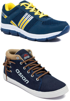 

Asian Walking Shoes,Training Shoes,Casual Shoes,Sports Shoes,Men Combos For Men(Multicolor