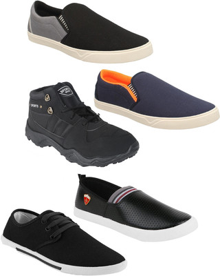 

Pexlo Combo Pack of 5 Casual & Sports Shoes (Sneakers and Loafers and Running Shoes) Casuals For Men(Multicolor