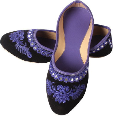 

DFR Velvet Jutis For Women(Purple, Black