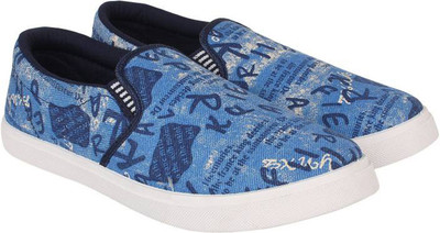 

Aero Canvas Loafers For Men(Blue, Ltrblue