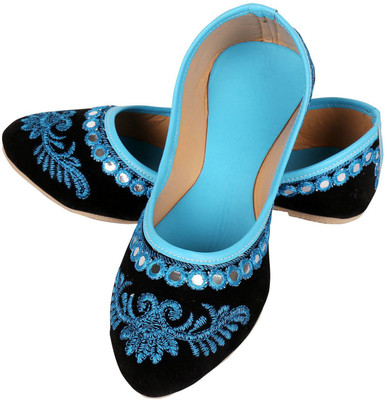 

DFR Velvet Jutis For Women(Blue