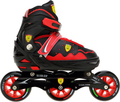 

Veera V-738 In-line Skates - Size 1-5 UK(Red), Black