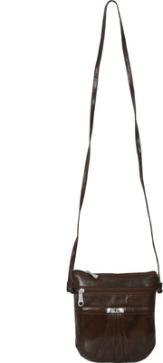 

Swiss Girls Brown Genuine Leather Sling Bag