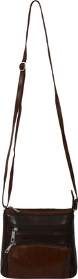 

Swiss Girls Brown Genuine Leather Sling Bag