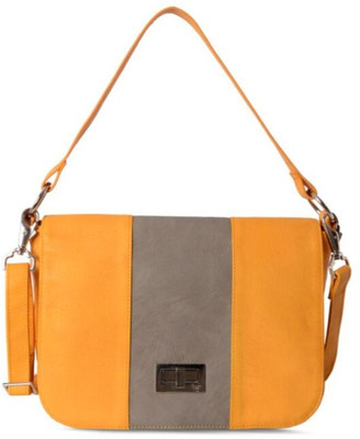 

Baggit Women Casual Yellow PU Sling Bag