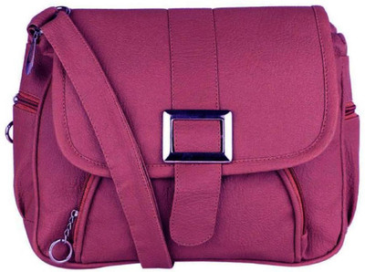 

Stylon Women Casual Purple Leatherette Sling Bag