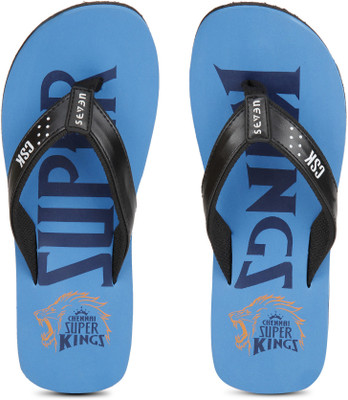 

Seven By MS Dhoni CSK Flip Flops, Blue/navy/white