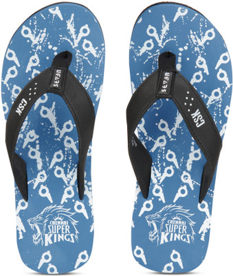 

Seven By MS Dhoni CSK Flip Flops, Blue/white