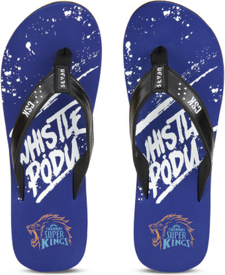 

Seven By MS Dhoni CSK Flip Flops, Navy/white