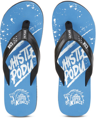 

Seven By MS Dhoni CSK Flip Flops, Blue/white