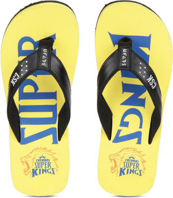 

Seven By MS Dhoni CSK Flip Flops, Yellow/black
