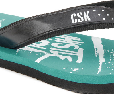 

Seven By MS Dhoni CSK Flip Flops, Tidepool/white