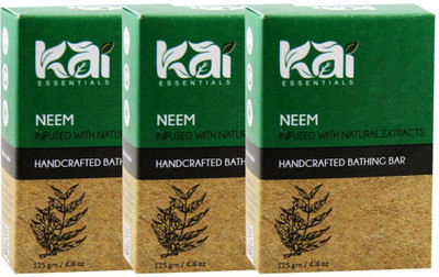 

Kai Essentials Neem Handcrafted Bathing Bar(375 g, Pack of 3)