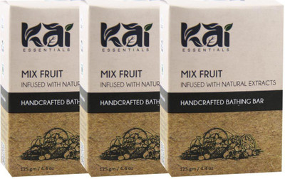 

Kai Essentials Mix Fruit Handcrafted Bathing Bar(375 g, Pack of 3)