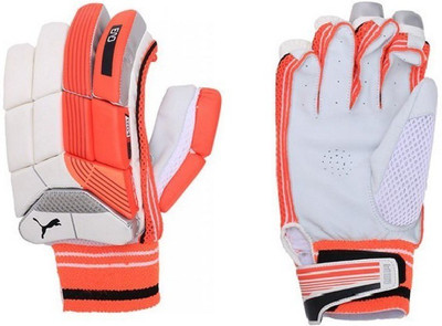 

Puma EVO 4 (L H) Batting Gloves (Men, White, Orange), Orange;white