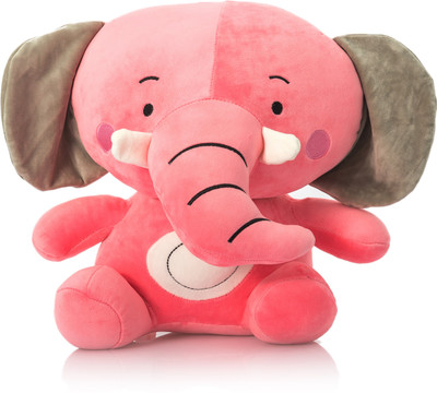 

Dimpy Stuff Super Soft Elephant - 45 cm(Pink)