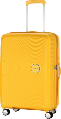 

American Tourister Curio Spinner Expandable Check-in Luggage -  inch(Yellow