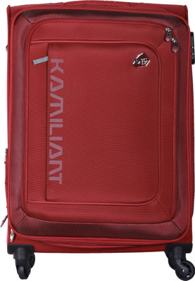 

Kamiliant Masai Spinner Soft Trolley 69 cm (Wine Red) Expandable Check-in Luggage - 32 inch(Red)