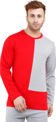 Rodrick Color Block Men Round or Crew Black, Grey T-Shirt Rodrick Color Block Men Round or Crew Black, Grey T-Shirt