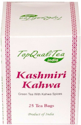 

Top Quali Tea Kashmiri Kahwa Green Tea (25 Tea Bags) Spices Green Tea Bags(50 g, Pouch)