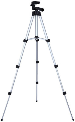 

ReTrack 3Way Adjustable Head Aluminum Tripod(Silver, Supports Up to 1000 g)