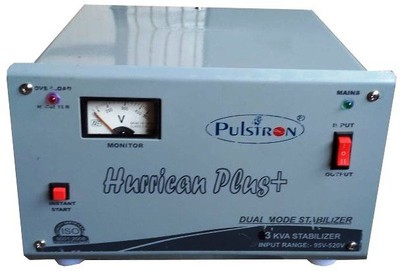 

PULSTRON PTI-3520 3 KVA Double/Single Phase Automatic Voltage Stabilizer for Mainline(Grey)