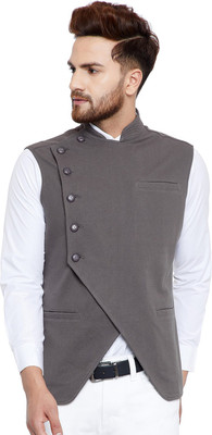 HYPERNATION Solid Men Waistcoat