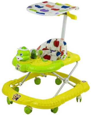 

ODELEE Musical Activity Walker With Parent Rod(Green)