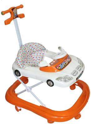 

ODELEE Musical Activity Walker With Parent Rod(Orange)