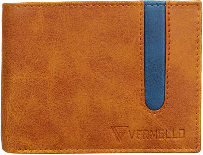 

Vermello Men Tan Artificial Leather Wallet(3 Card Slots)