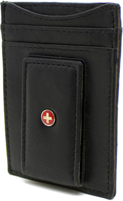 

Delma Men Black Genuine Leather Card Holder(4 Card Slots)