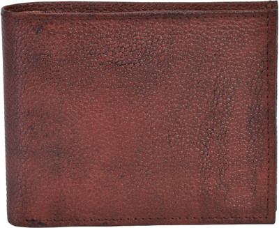 

SFN Men Brown Genuine Leather Wallet(3 Card Slots)