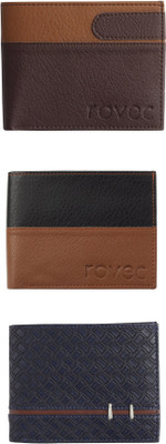 

rovec Men Multicolor Artificial Leather, Genuine Leather Wallet(7 Card Slots)