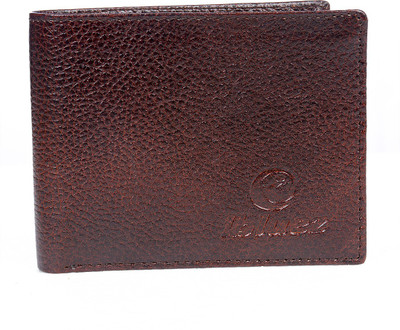

MISS CUTE Men Brown Genuine Leather Wallet(8 Card Slots)