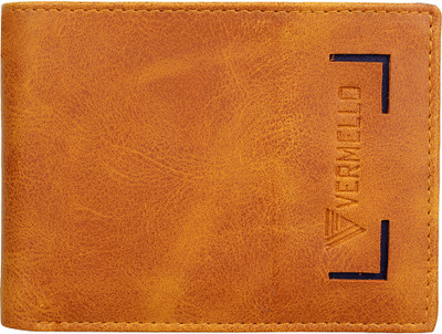 

Vermello Men Tan Artificial Leather Wallet(3 Card Slots)