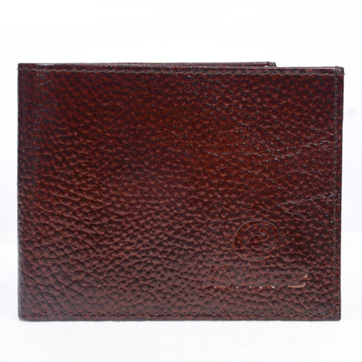 

MISS CUTE Men Brown Genuine Leather Wallet(4 Card Slots)