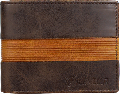 Vermello Boys Brown Artificial Leather Wallet(3 Card Slots)