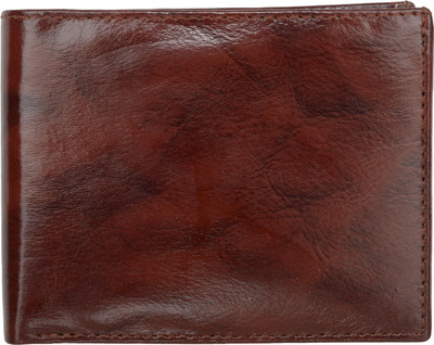 

AspenLeather Men Red Genuine Leather Wallet(4 Card Slots)