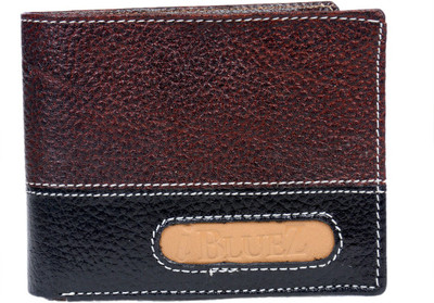 

MISS CUTE Men Brown Genuine Leather Wallet(8 Card Slots)